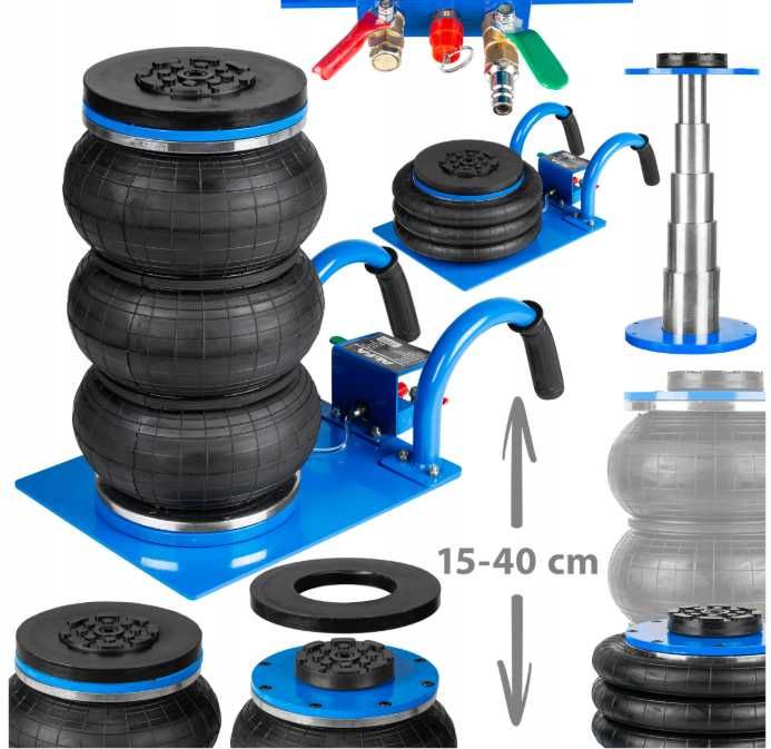 Podnośnik 3,5T Wzmocniony Pneumatyczny Bałwanek guma Lewarek Poduszka