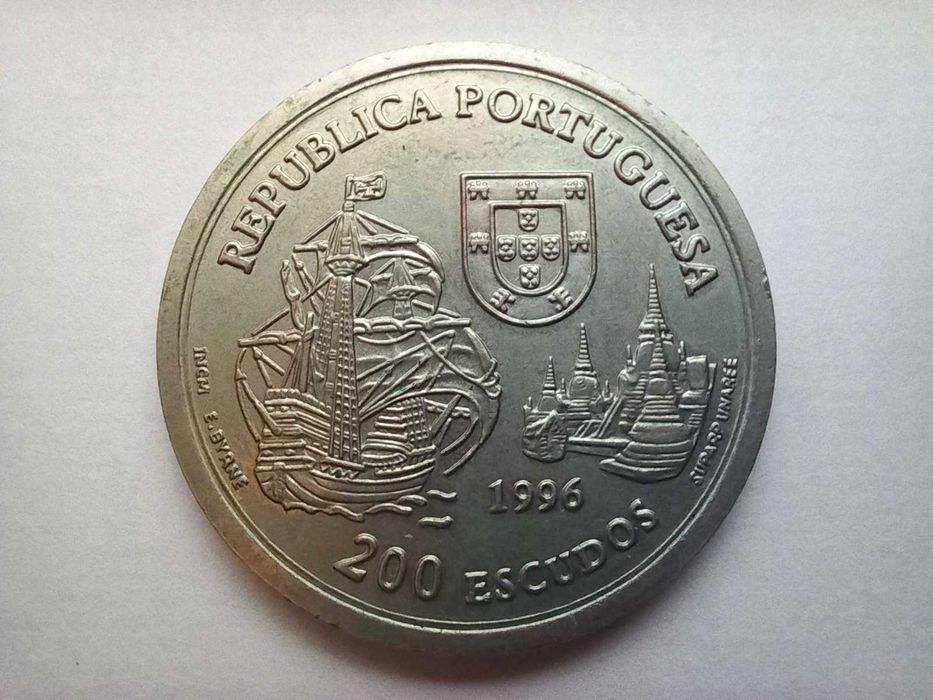 Portugal 200 escudos, 1996 - Portugal e o Reino do Sião