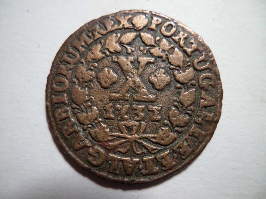 Moeda  X  Reis  1737   D. João V