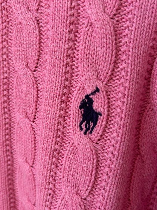 Polo Ralph Lauren camisola rosa cable knit 16 anos / S