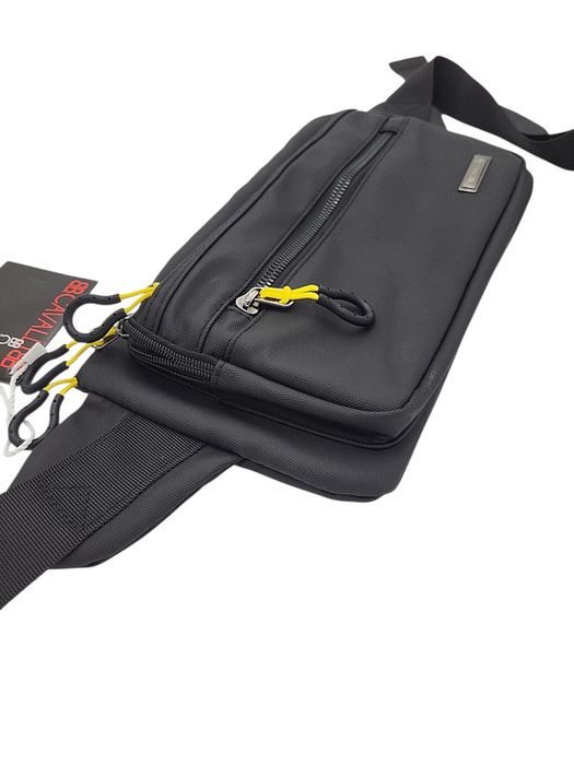 Saszetka męska nerka biodrówka czarna CAVALLI