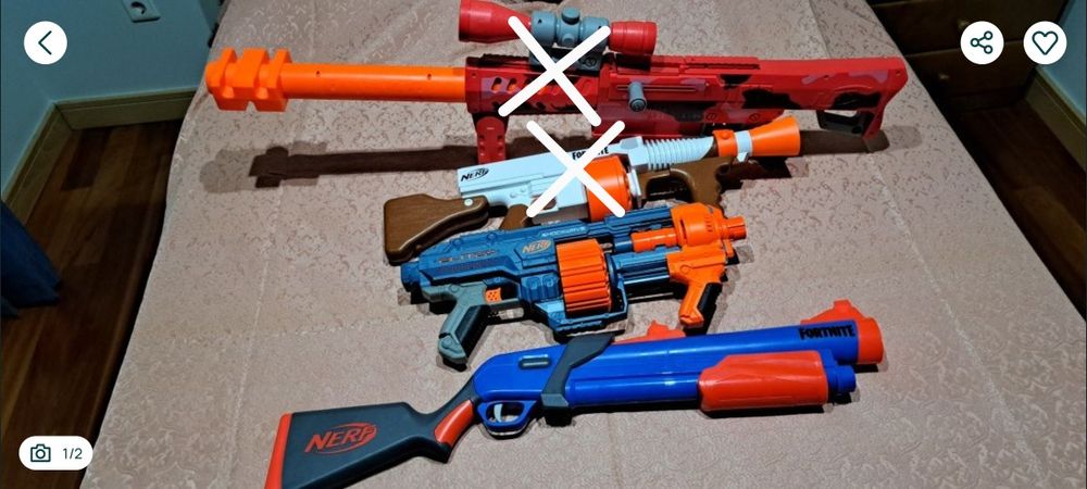 Nerf pistolas como novas