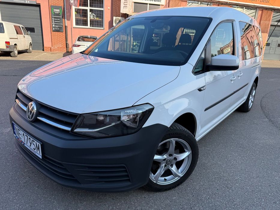 Volkswagen Caddy Long 5 osobowy, Alufelgi Klima Podgrzewane fotele LONG