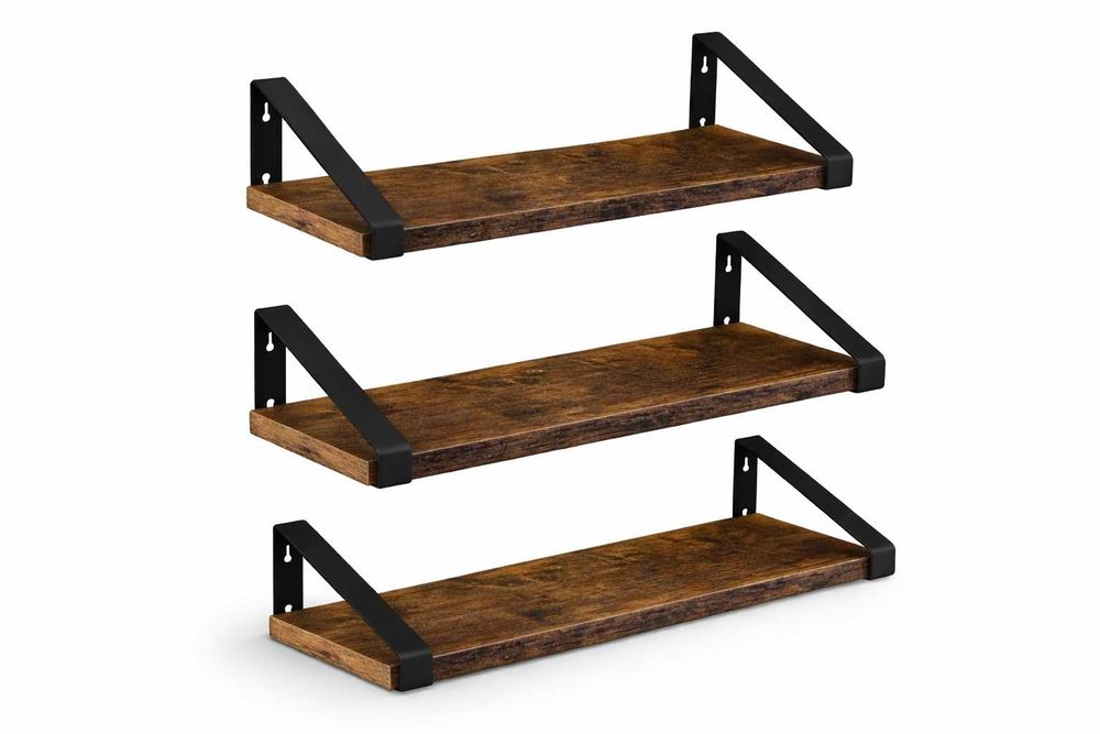 Zestaw Półki ścienne loft 3 sztuki Drewno vintage NOWE cena za 3 półki