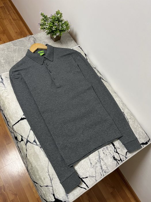 Hugo Boss мужской лонгслив кофта поло / Размер XL