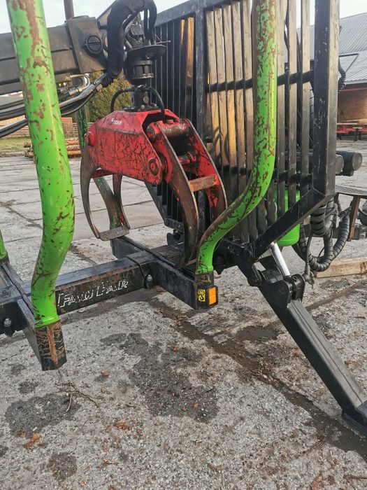 Przyczepa leśna Fao-Far 942 + Nokka 4472 SP