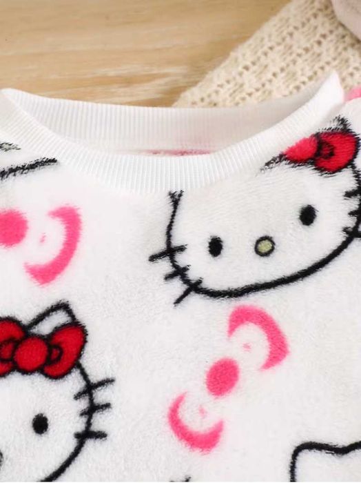 Піжама тепла плюшева hello kitty на дівчинку Розмір 7 років