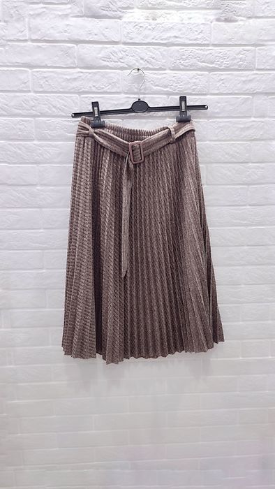 Жіноча коричнева спідниця юбка пліссе р.46-48 (M-L)