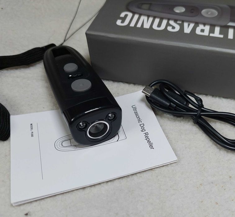 Ultrasonic PU-60 PRO Global Отпугиватель собак - для защиты - відлякувач с LED фонариком 3-в-1