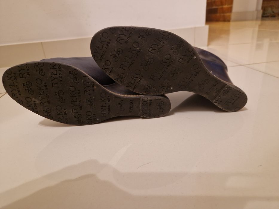 Buty granatowe koturn Ryłko rozm 40