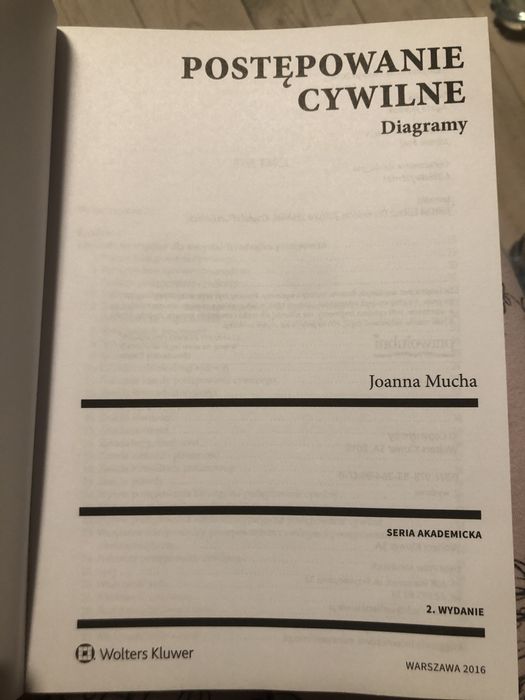 Książka postępowanie cywilne diagramy Joanna mucha