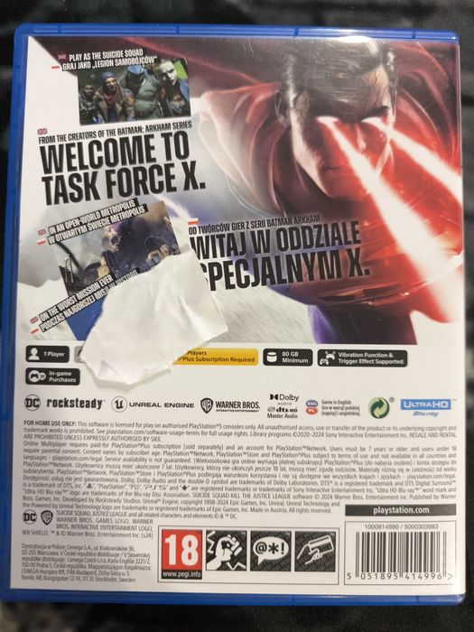Ps5 Legion Samobójców pl możliwa zamiana