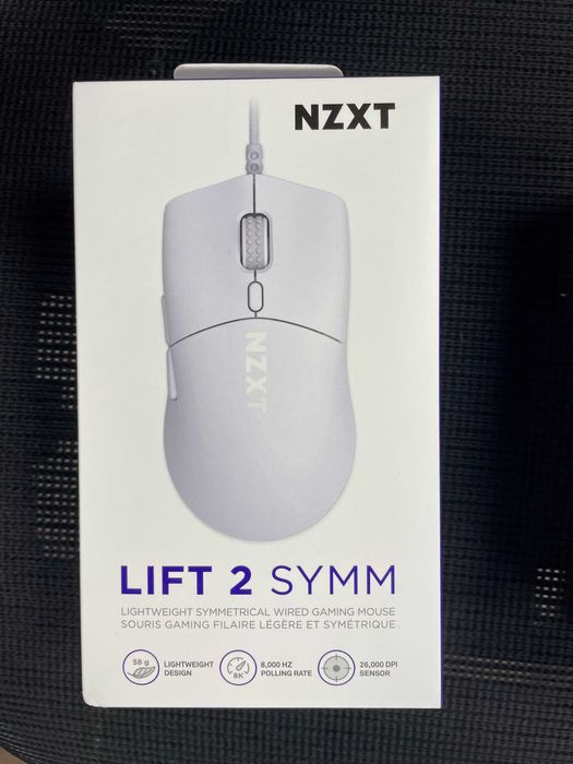 NZXT Lift 2 Symm Ratón para Juegos con Cable simétrico y Ligero, novo