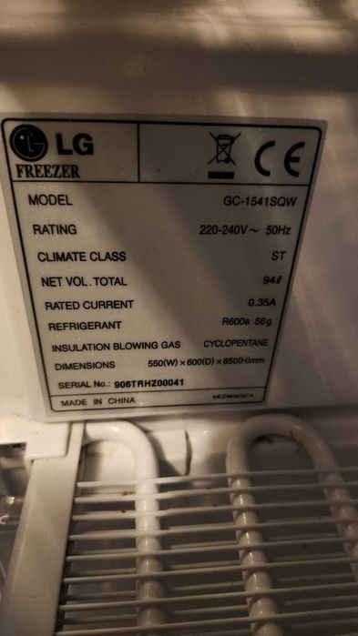 Congelador pequeno LG