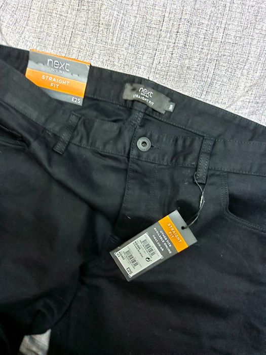 Next Straight Fit черные джинсы p.38R