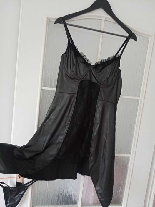 Lateksowy komplet nocny,XL