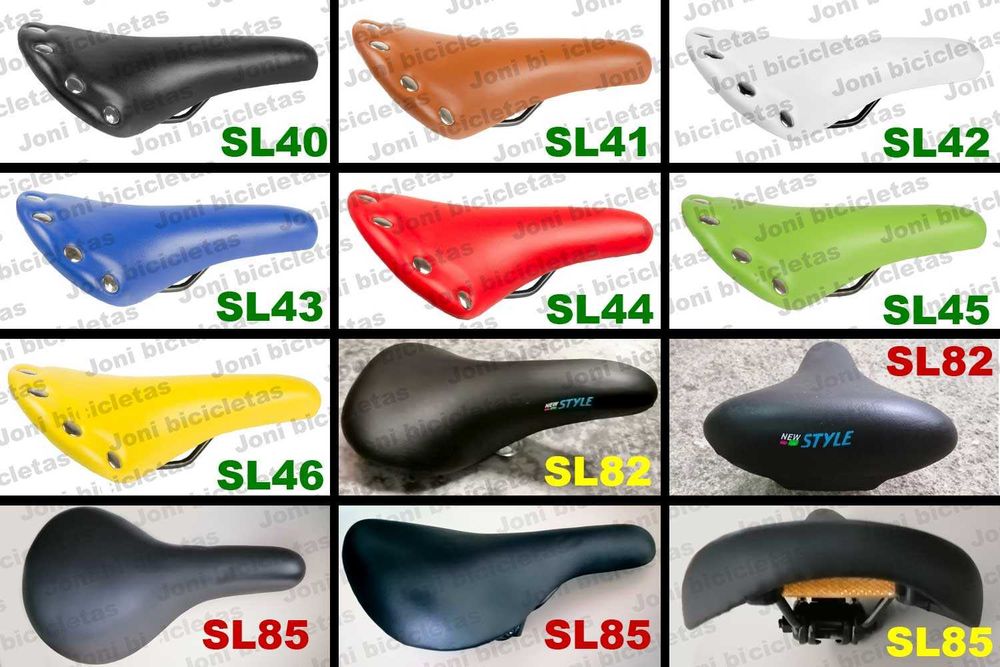 Selim / assento de bicicleta pasteleira, corrida, BMX, MTB, criança