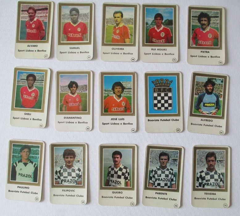 Futebol calendários cromogal 1985/1986