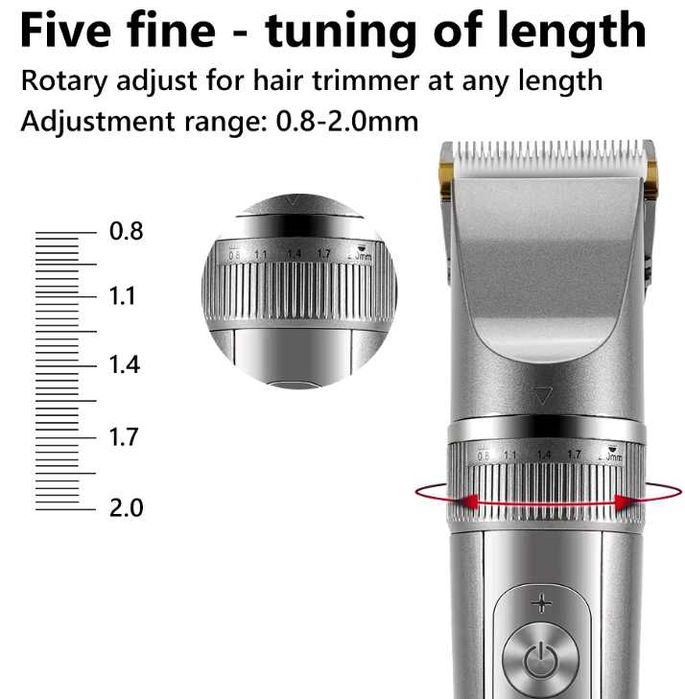 Професійна машинка для стрижки на аккумуляторі Захищена IPX7