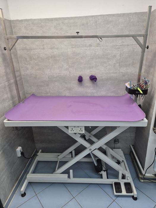 Stół groomerski pneumatyczny z wejściem USB