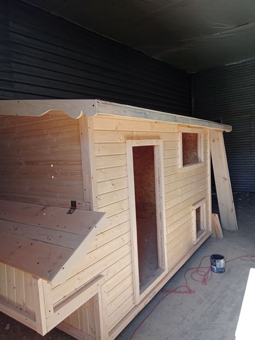 Kurnik dla kur drewniany