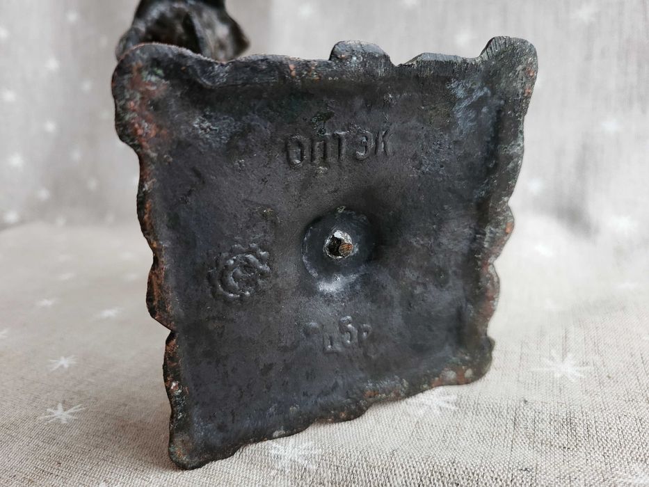 Подсвечник силумин №1. №2. Хорошее состояние