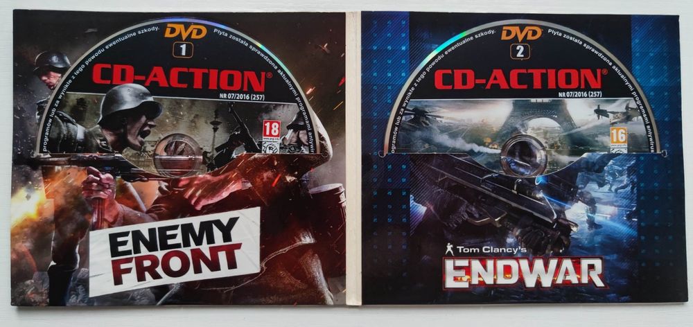 Gra CD-Action 257 Enemy Front Tom Clancy's Endwar Dungeons Gold editio