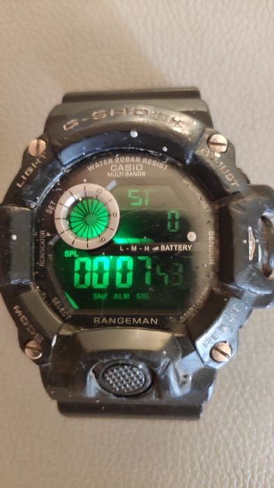 мужские наручные часы Casio G-Shock Rangeman GW-9400-1B.