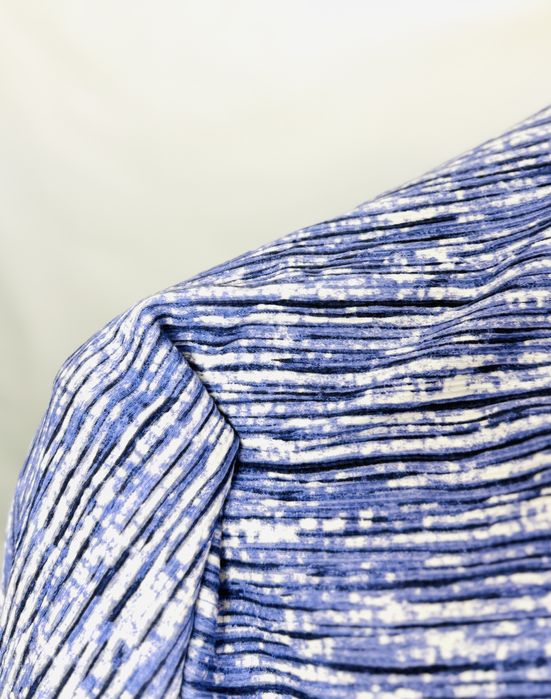 Bluzka NIEBIESKA Paski PLUS SIZE