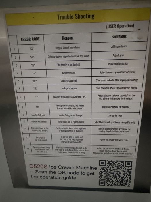 Maquina de gelado sotf nova