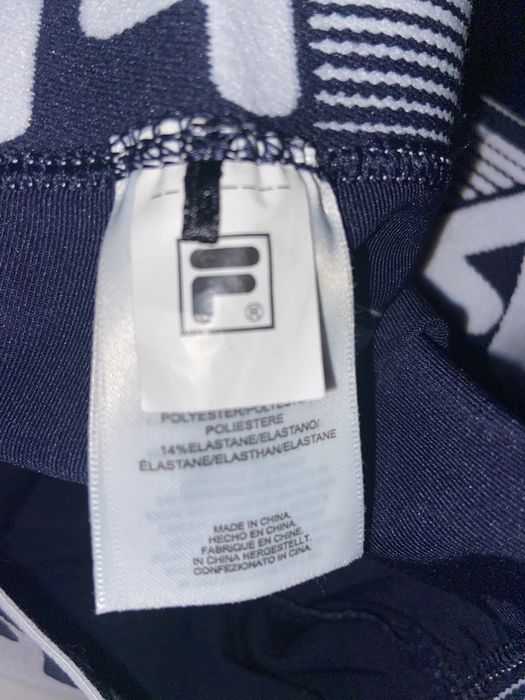 granatowe legginsy fila
