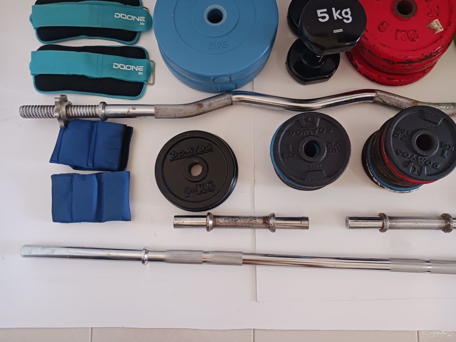 Material de musculação impecável