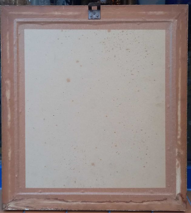 "Gdańsk", olej/płyta, sygnatura nieczytelna, przedwojenne malarstwo