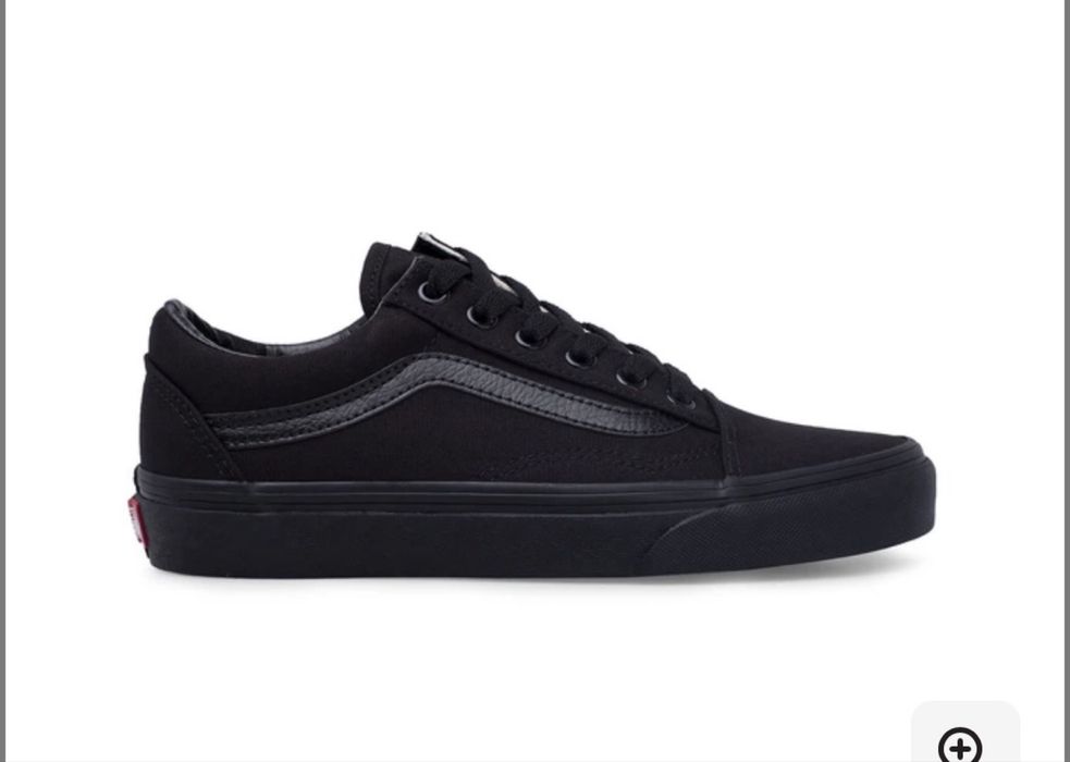 Жіночі кеди vans old skool mono black чорний