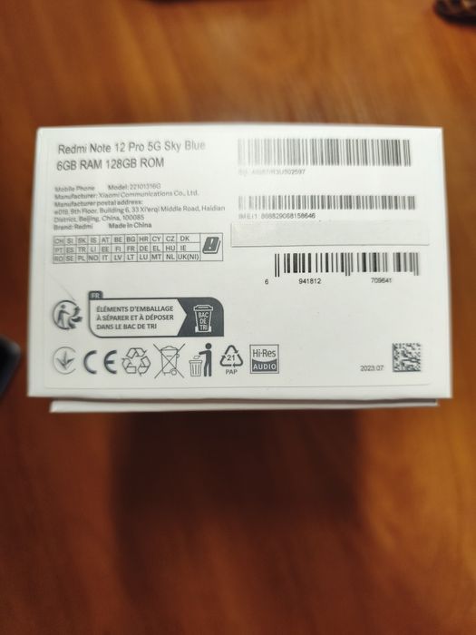 Xiaomi Redmi Note 12 pro 5G 
Powód sprzedaży: Zakupilem nowszy model