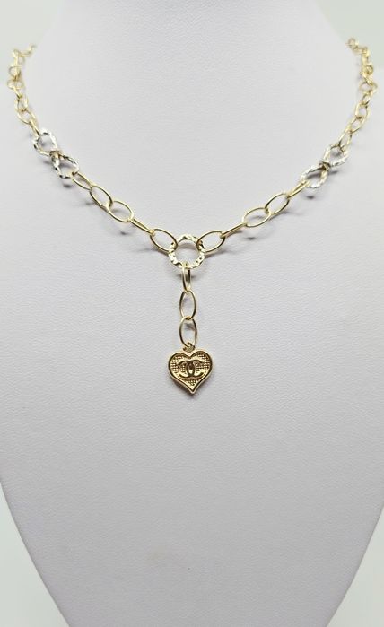 Złoty łańcuszek naszyjnik próba 585 14k