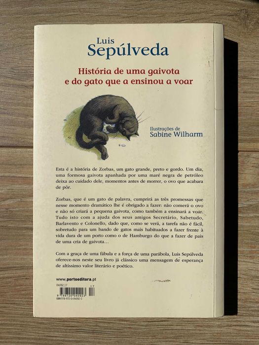 Livro História de uma gaivota e do gato que a ensinou a voar (novo)