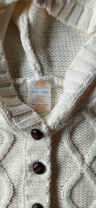 bluza sweter sweterek z kapturem r. 86-92 jak nowy