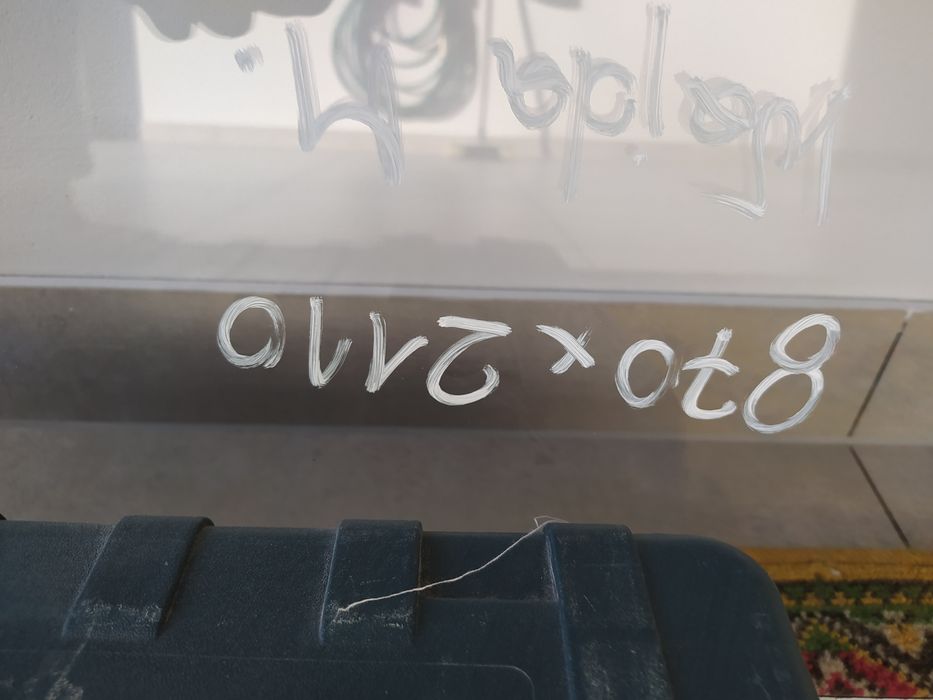 Hartowana szyba do kabimy prysznicowej wymiar na zdjeciu