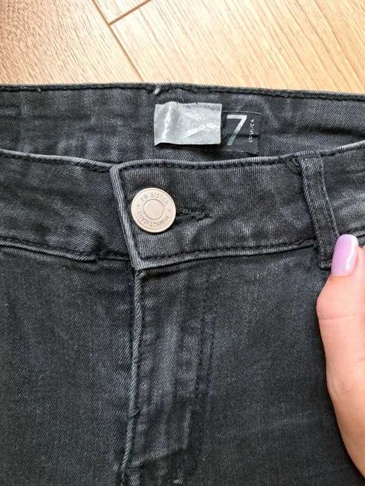 czarne jeansy fb sister • skinny low waist • r. 27