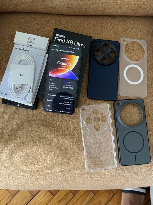 Oppo Find X9 Ultra 512GB / 12GB RAM – Como Novo + Extras (Garantia 2029)