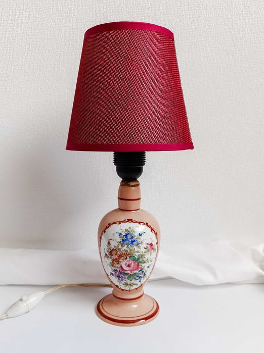 Candeeiro em Porcelana Salmão