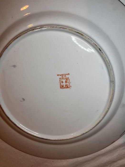 Prato decorativo em Porcelana de Macau Mil Flores