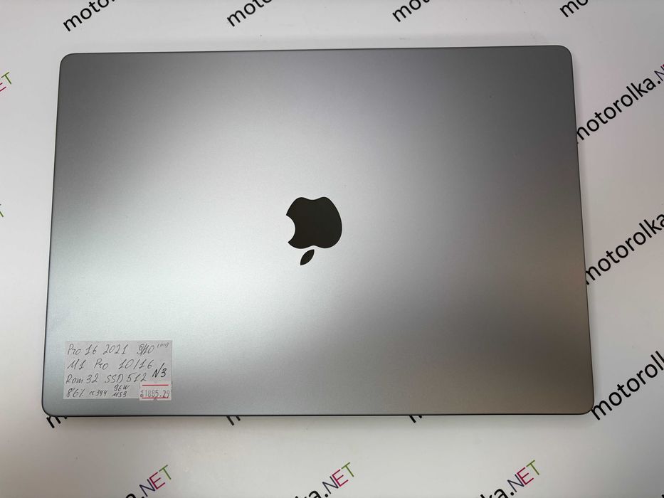 MacBook Pro 16 M1 Pro 10CPU/16GPU 32RAM 512SSD 344 цикла (86%) №3