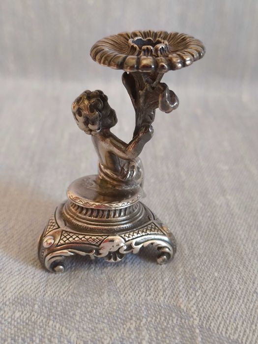 Anjinho de Prata Decorativo