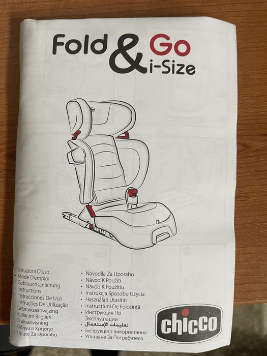 Chicco Fold&Go I-Size Cadeira de carro, 15 - 36 kg,
