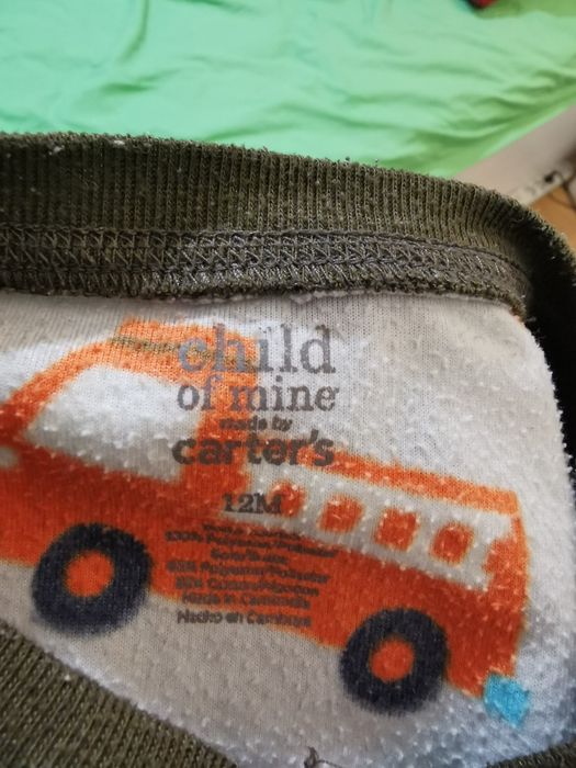 Ciepły polarowy pajac Carter's r. 12 miesięcy