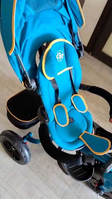 Велосипед дитячий трехколесний самокат коляска санки люлька сидіння бу