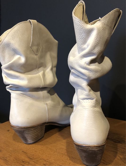 Kowbojki- skórzane- hiszpańskie r39 TANIO