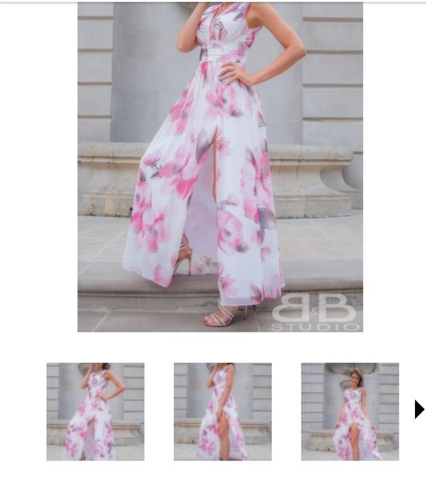 Długa Elegancka zwiewna sukienka r. 38 BB Studio